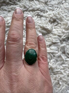 14K Malachite Ring‎